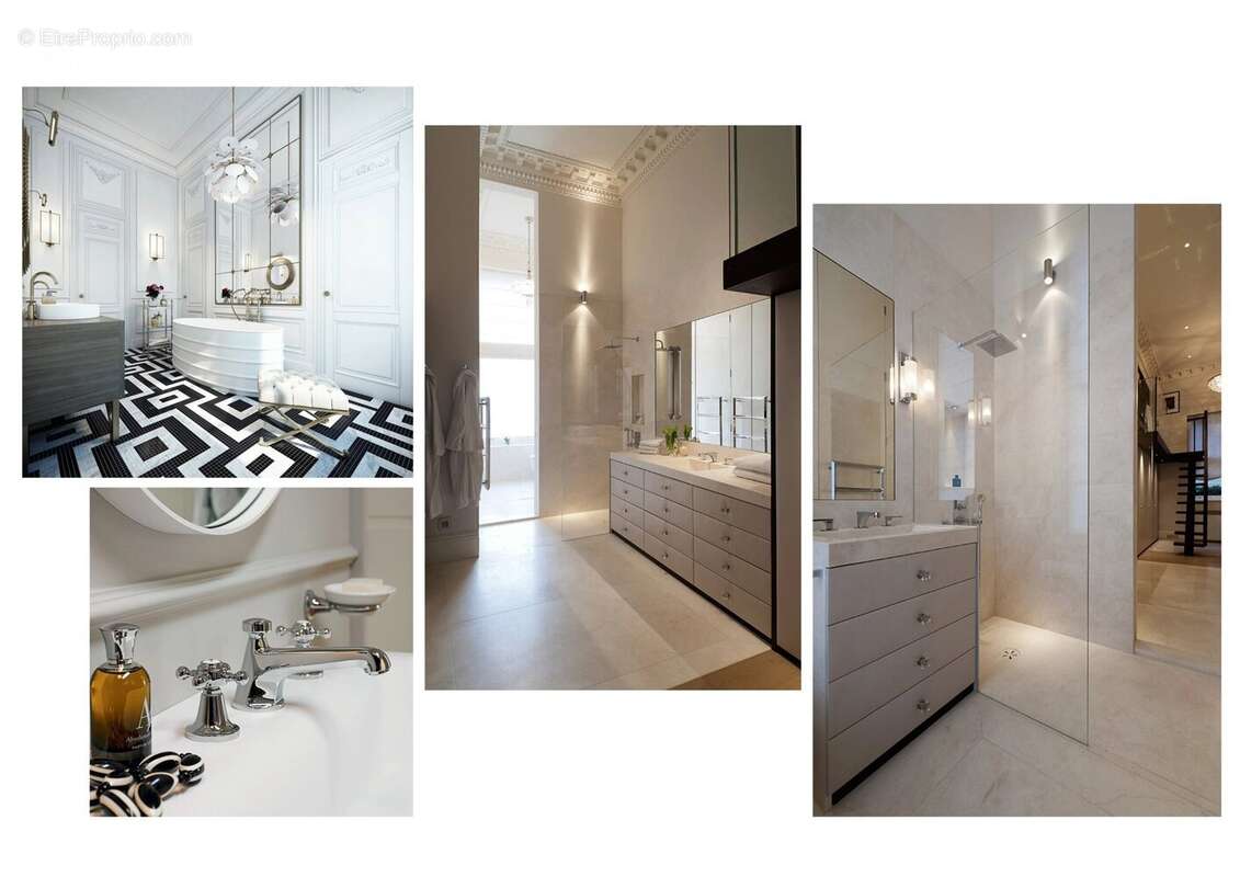 Salle de bains Carrelage - Appartement à CANNES