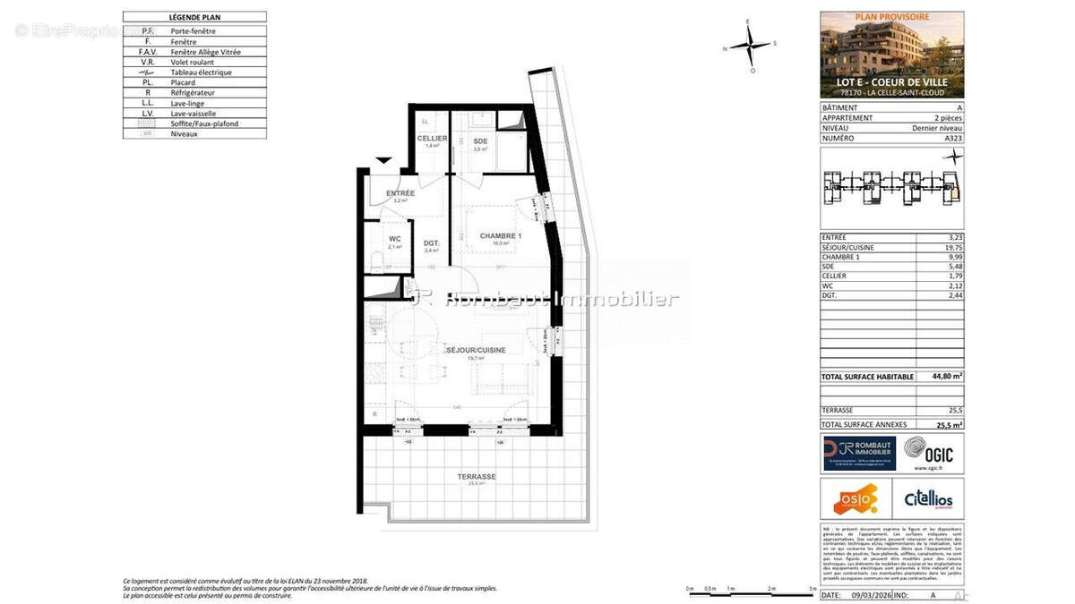 Appartement à LA CELLE-SAINT-CLOUD