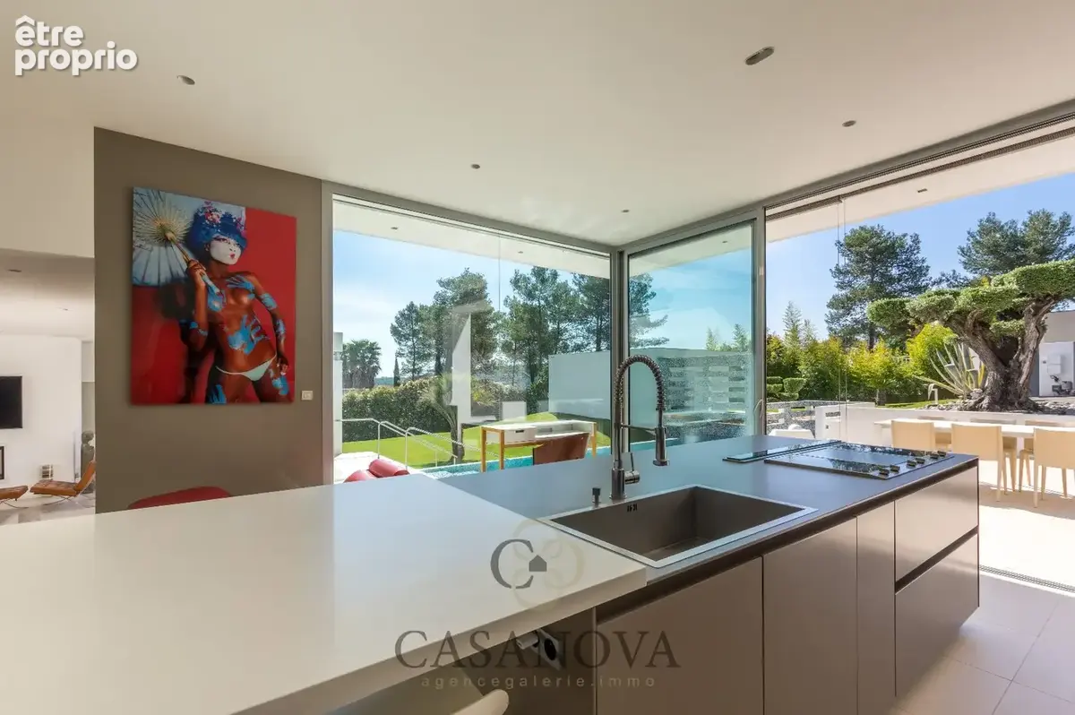"Un chef d'uvre de verre et de perspectives érigé sur un parc de 5750m² entouré de verdure". - photo 14