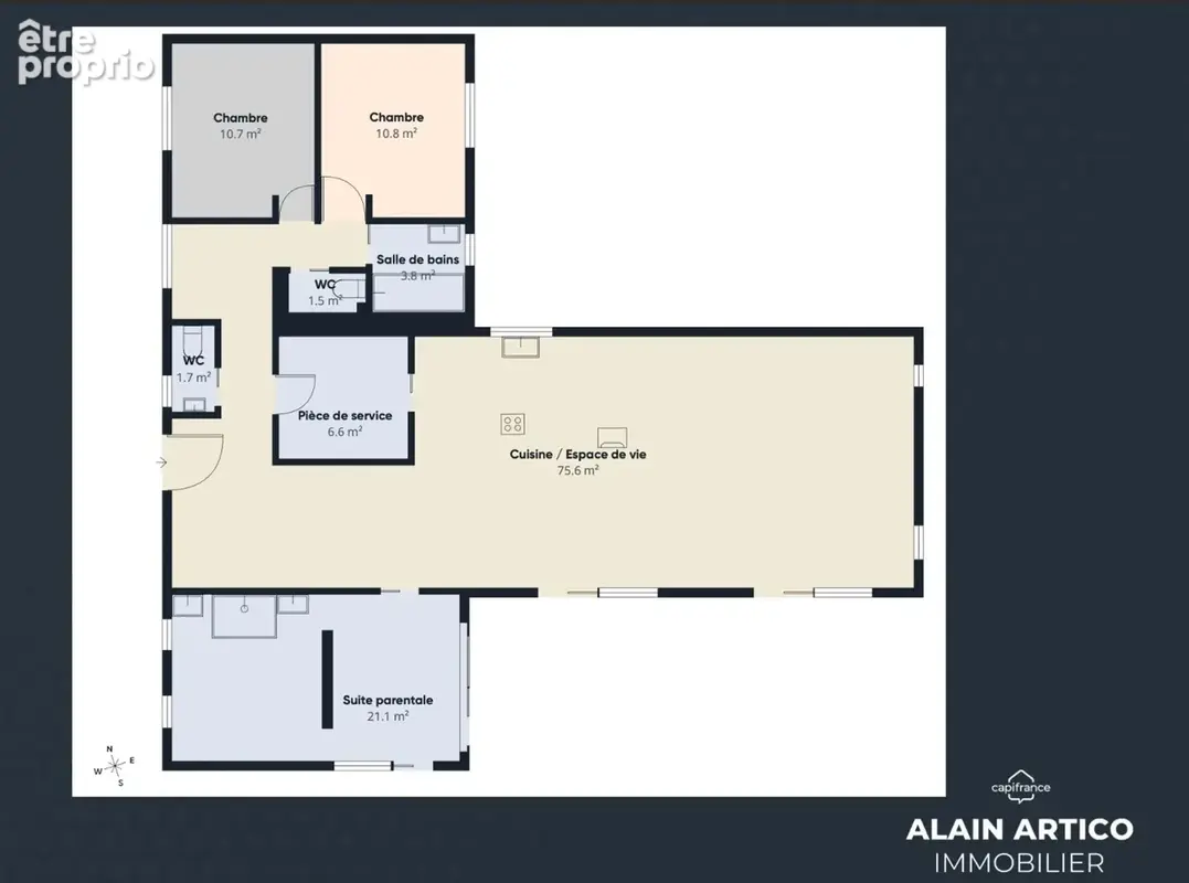 Maison contemporaine de  130 m² avec piscine et terrain 1300 m2 - photo 18