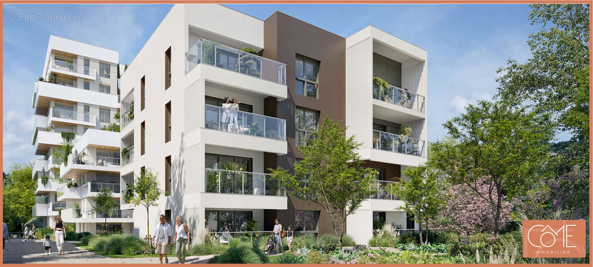 Type 3 de 76,85m²  - dernier etage - terrasse 33m² et parking - triplement expose - saint helier - rennes - photo 5