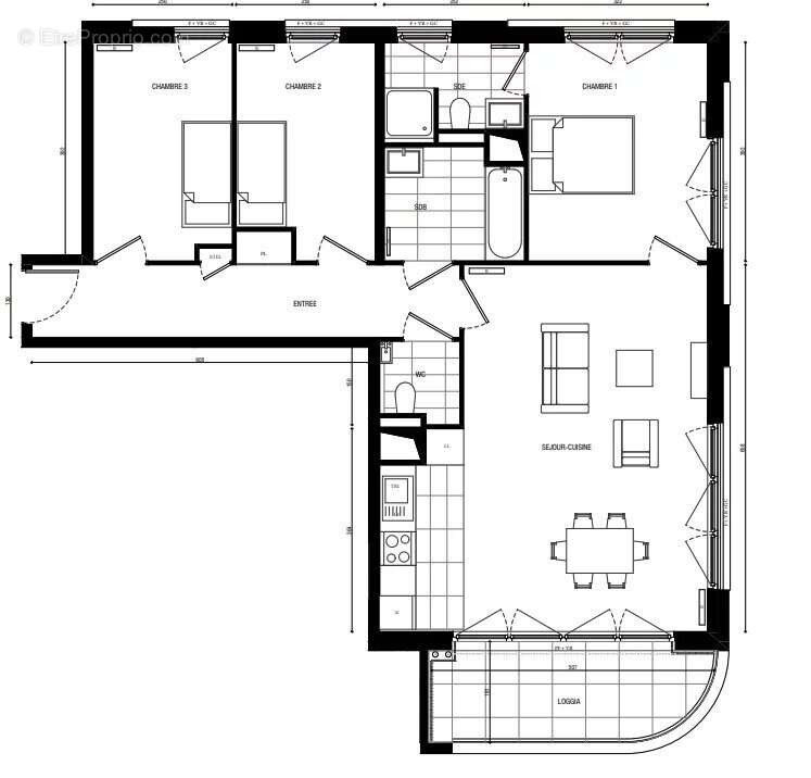 Appartement à PARIS-18E