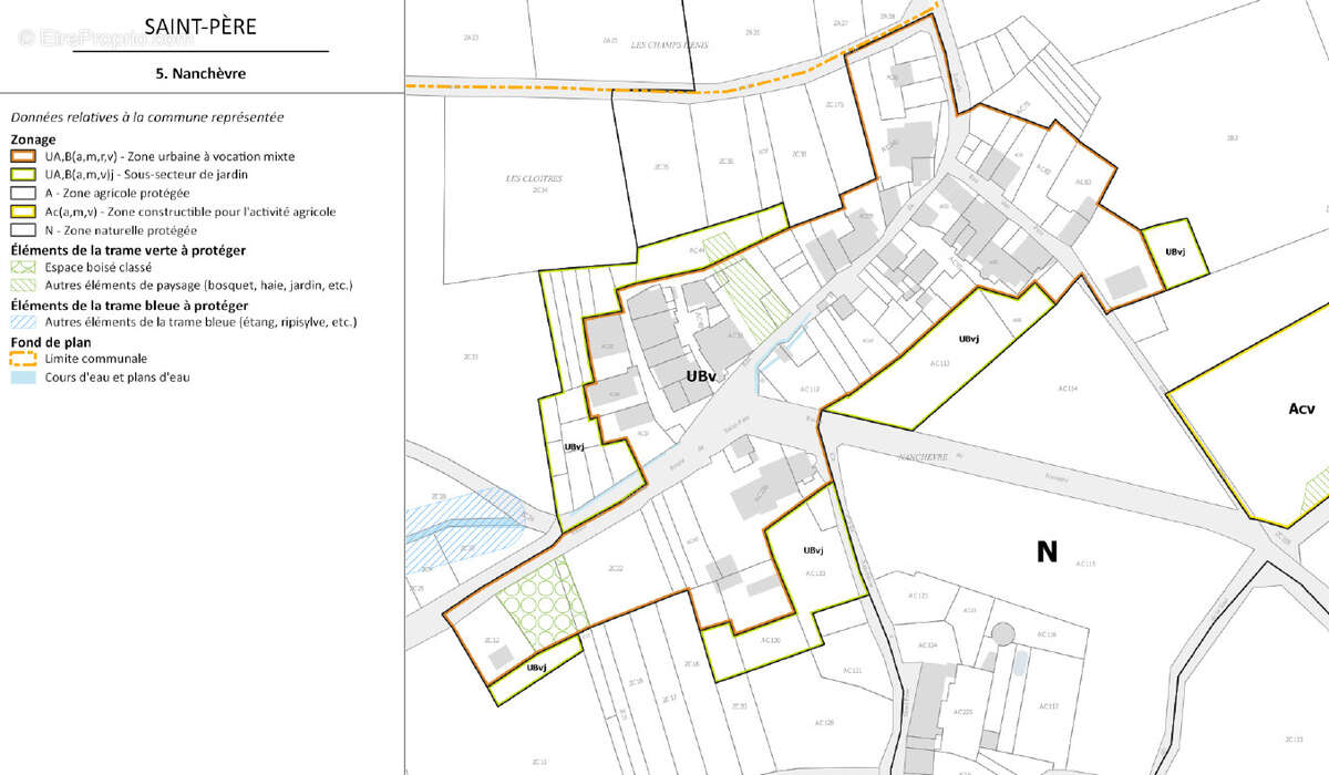 Terrain à SAINT-PERE