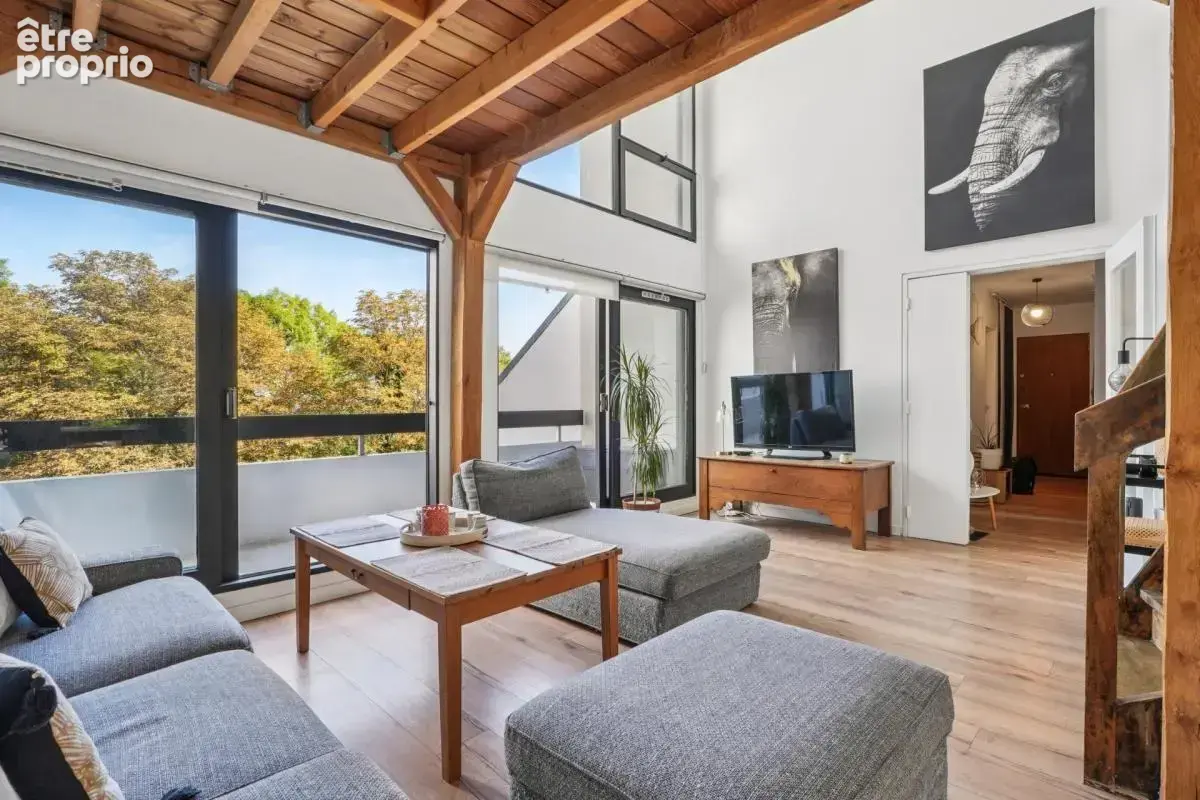 - 91830 le coudray-montceaux - duplex en dernier etage avec ascenseur - 30m2 de terrasses - sejour cathedrale - vue arboree sans - photo 14