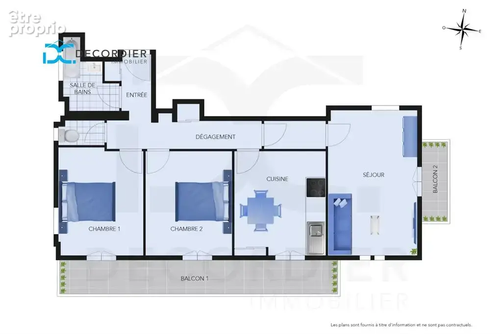 Evian centre t3 ascenseur - photo 2