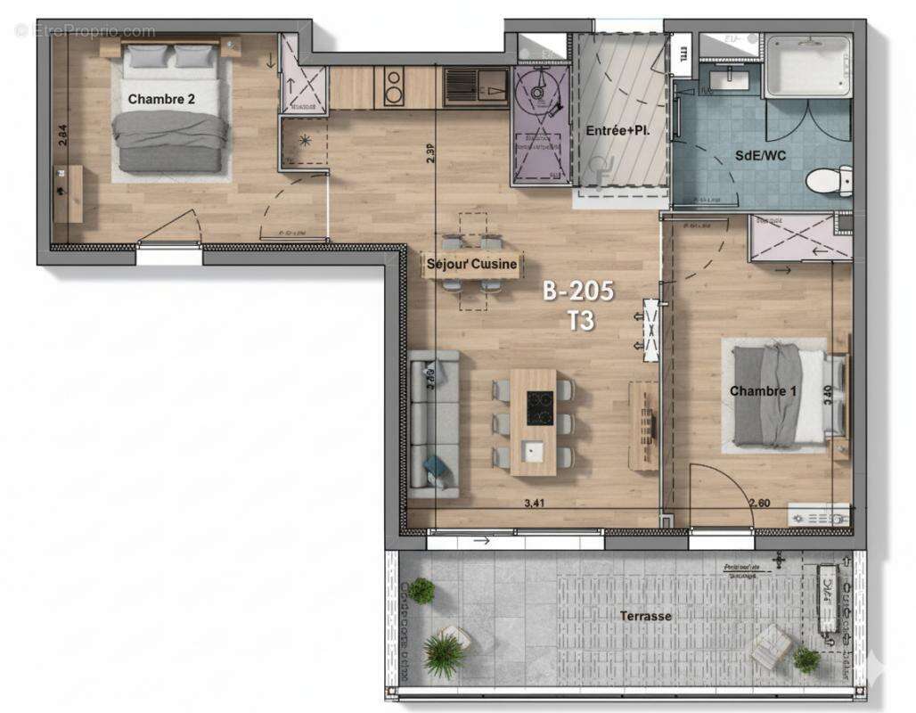 Appartement à FLEURY