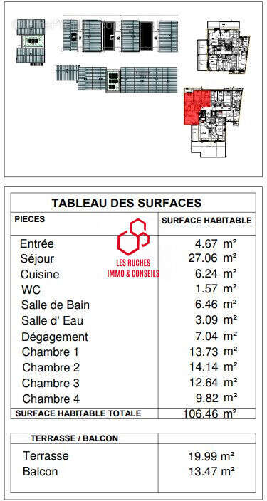 Appartement à MONTEVRAIN