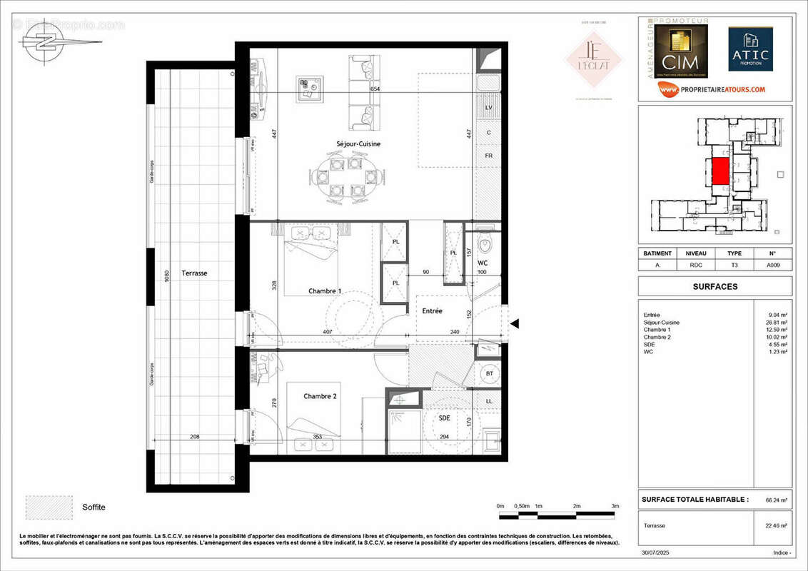 Appartement à SAINT-CYR-SUR-LOIRE