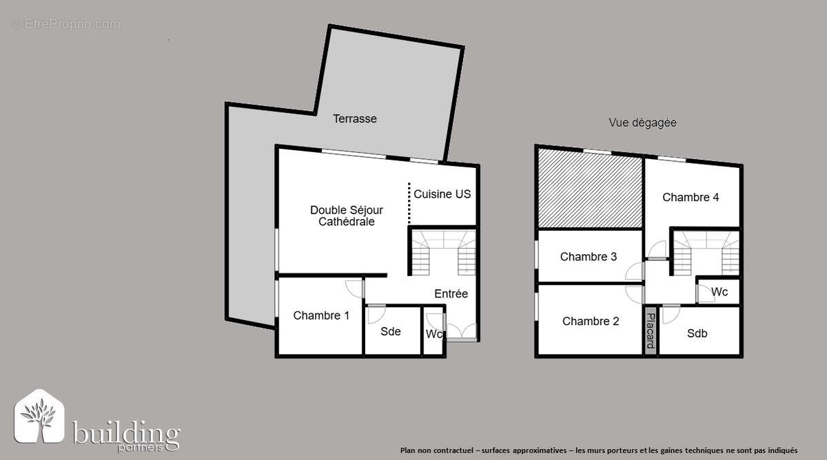 Asnières-sur-Seine Les Hauts d'Asnières - Duplex 5 pièces de 106,40 m² avec terrasse de 43,6 m² - photo 2