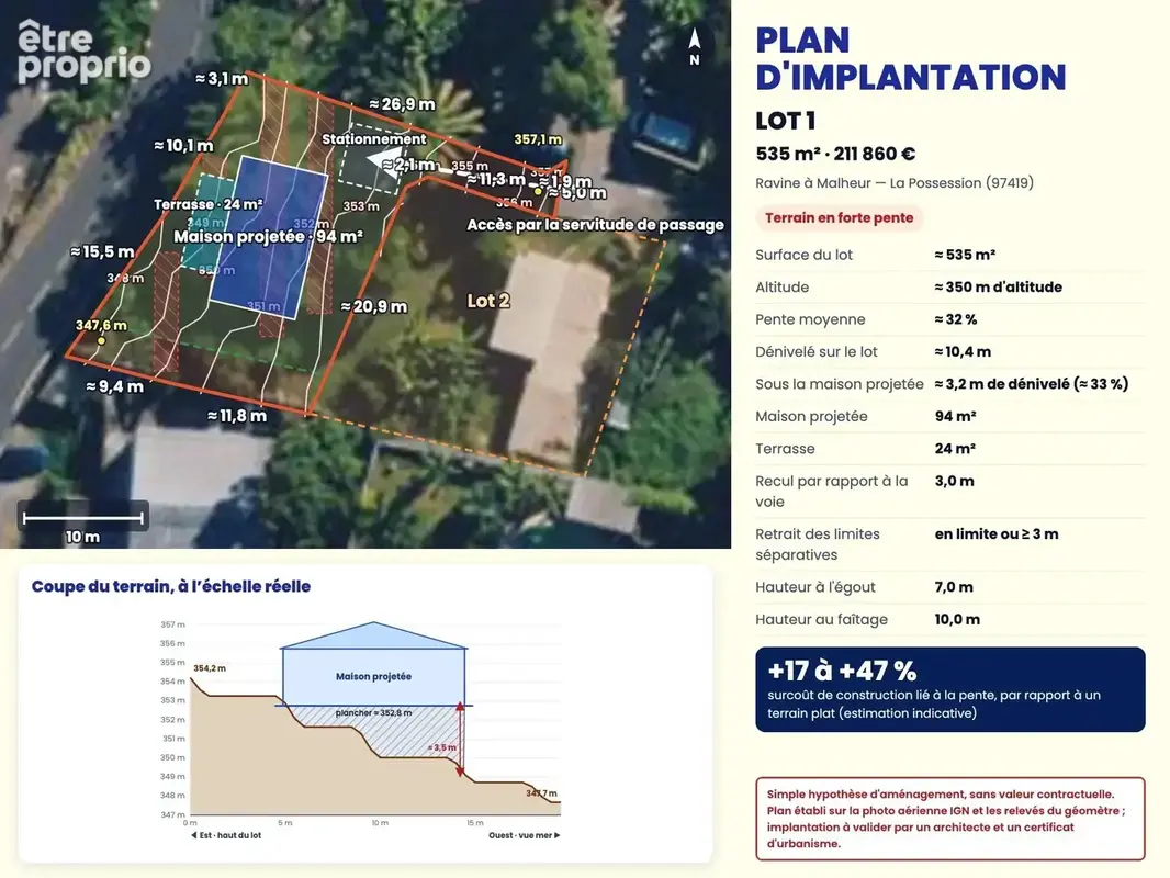 Terrain 535 m² à vendre à La Possession (97419) - photo 6