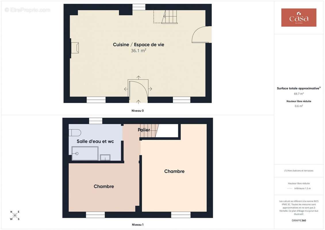 Maison à COLLEVILLE-MONTGOMERY