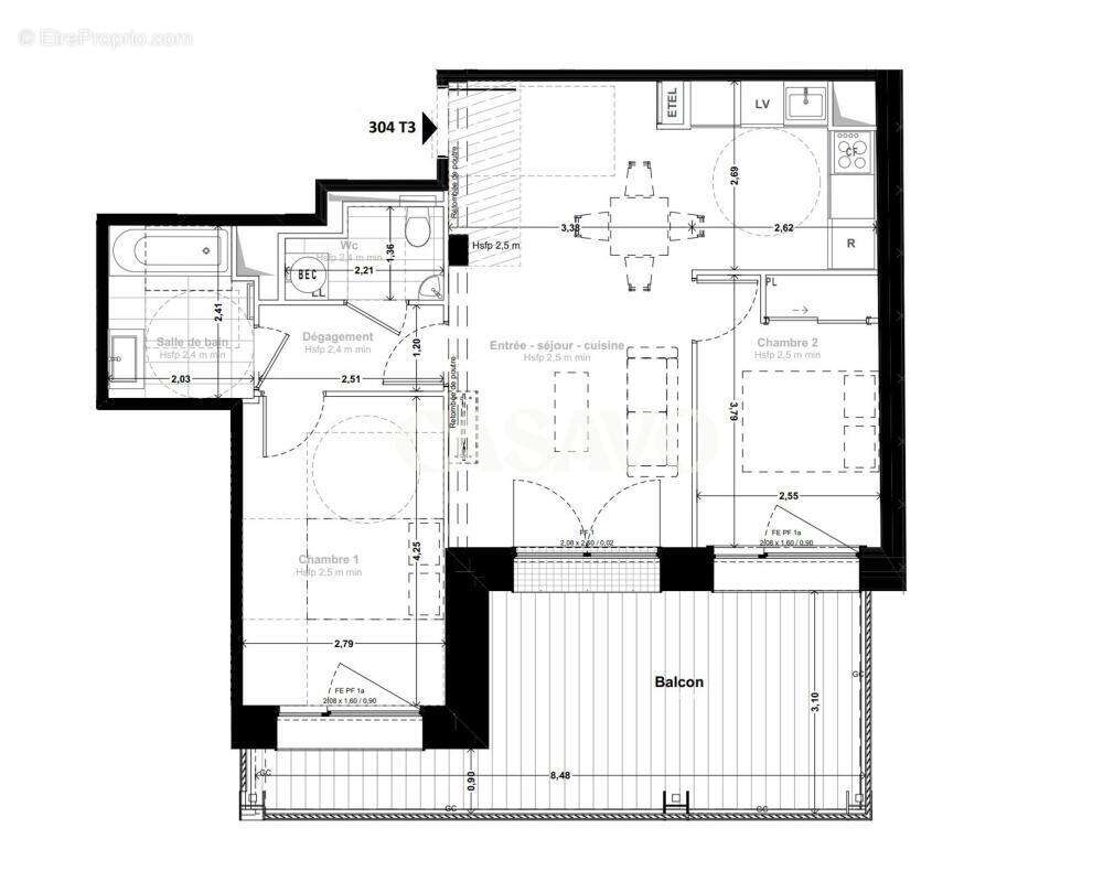 Appartement à ISSY-LES-MOULINEAUX