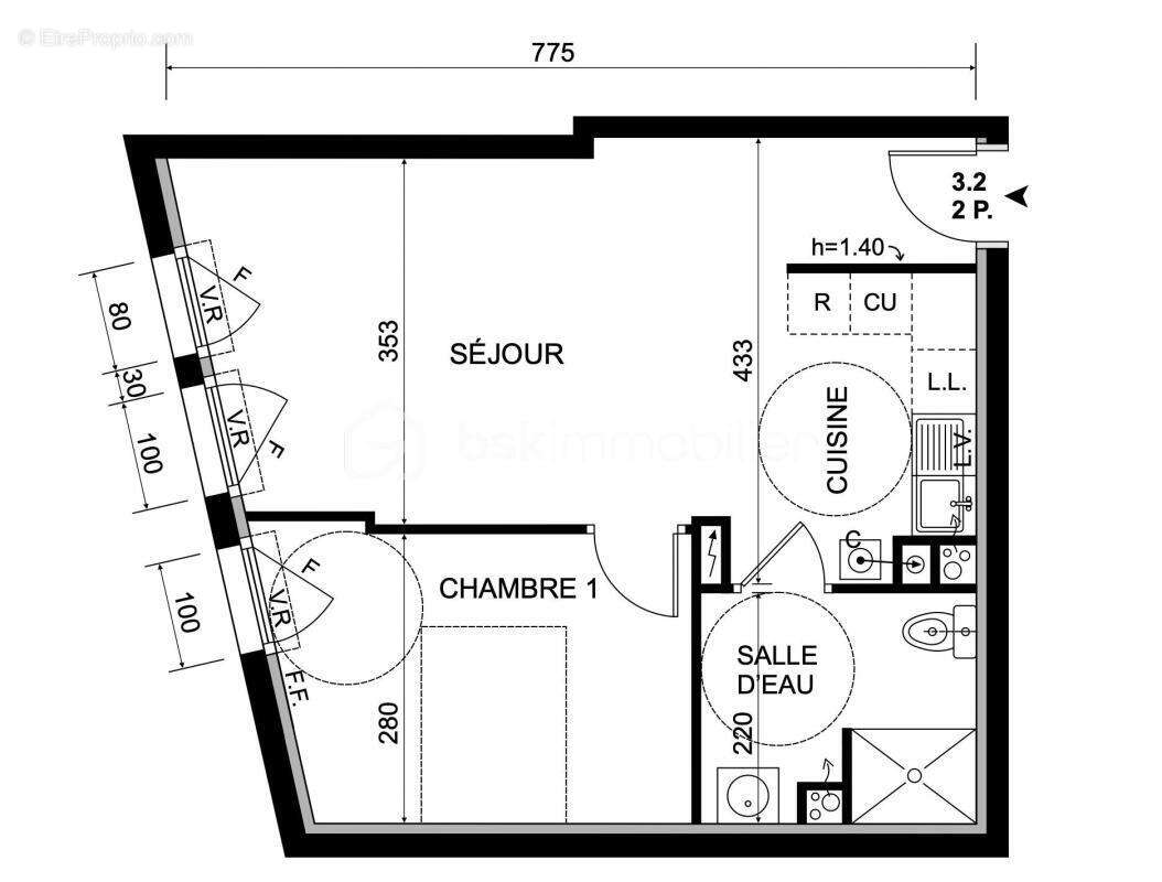Appartement à SAINTE-GENEVIEVE-DES-BOIS
