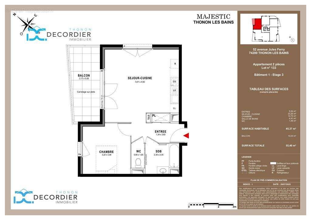 Appartement à THONON-LES-BAINS