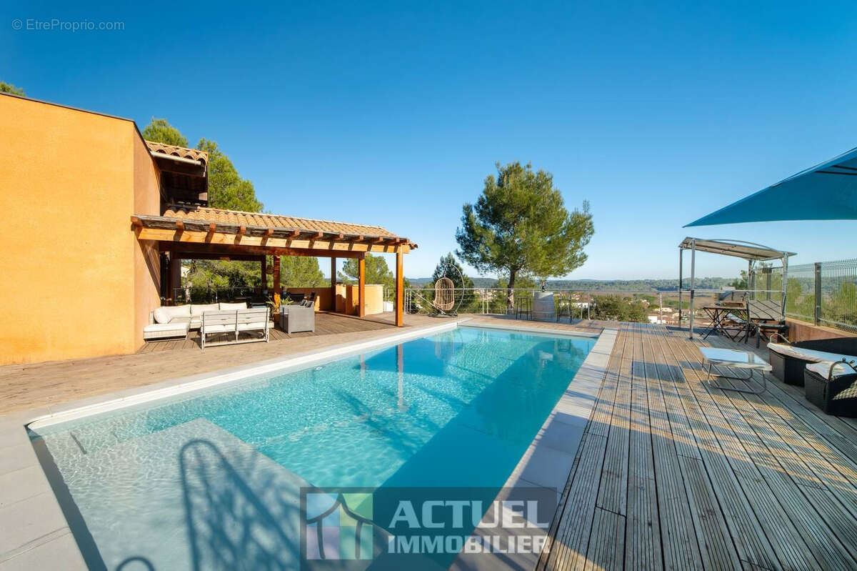 Les Matelles   Villa de charme avec piscine et vue dominante sur la garrigue - photo 2