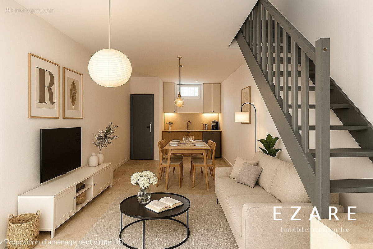 Proposition d&#039;aménagement de la pièce de vie  - Appartement à BEAUNE