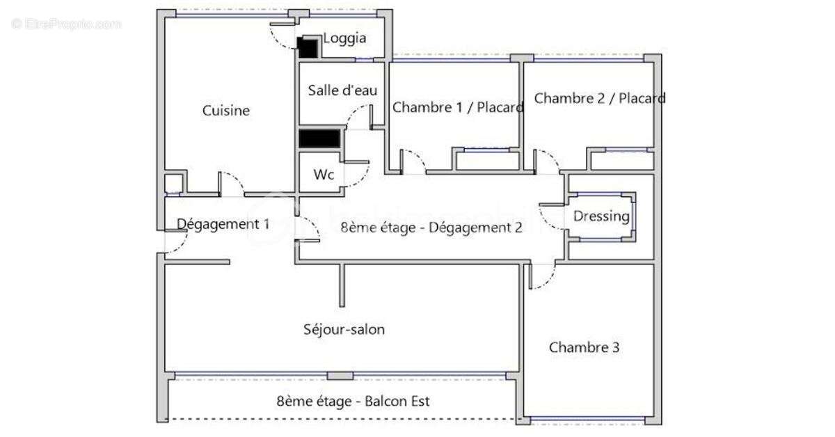 Dernier etage ascenseur - echirolles domaine jean jaures appartement, stationnement et cave possibilite de garage - photo 12