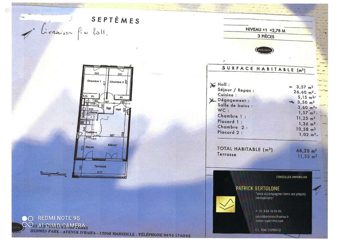 Appartement à SEPTEMES-LES-VALLONS