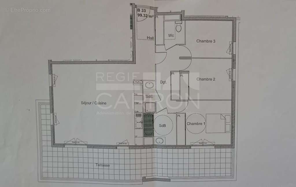 Caluire voie verte - t4 100m2 - lumineux - residence de standing - photo 9
