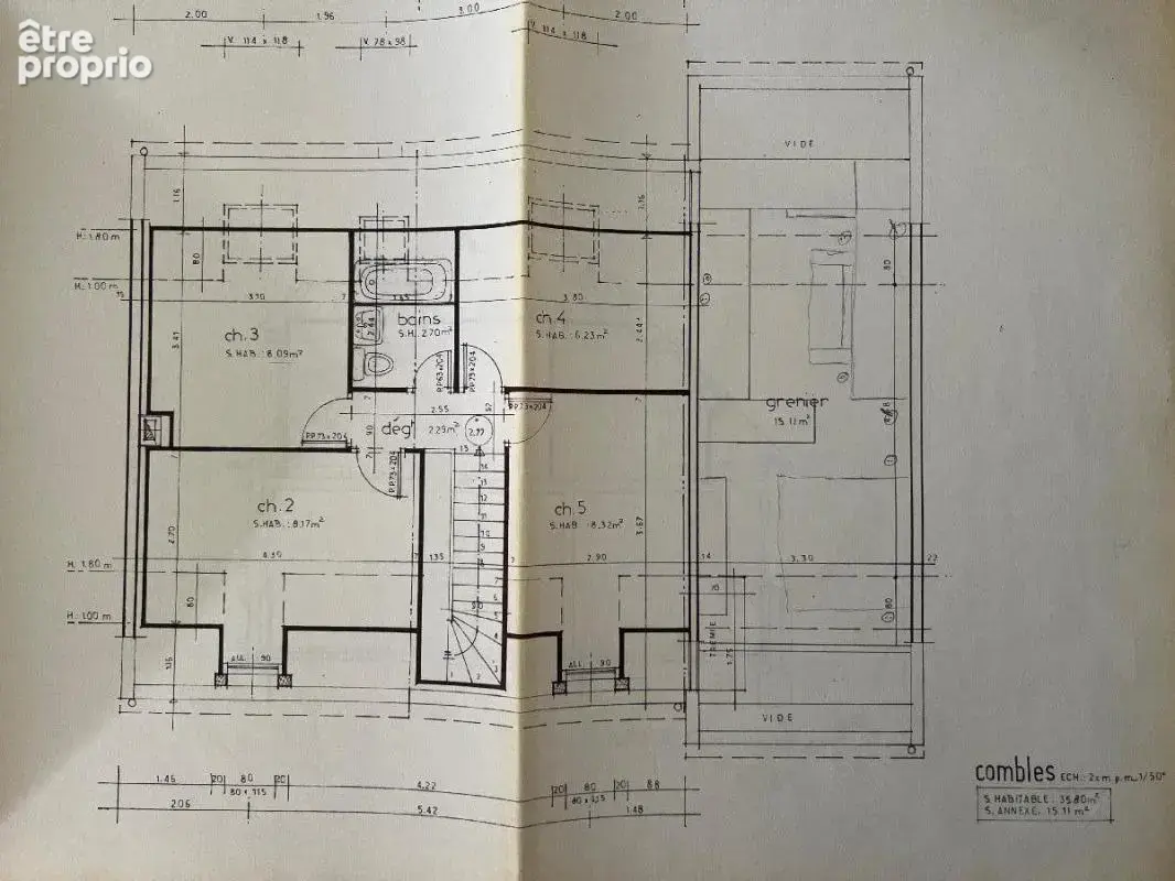 Maison familiale de 140 m² - 5 chambres ou 4 chambres + 1 bureau - Superbe terrain de 1 550 m² - Fort potentiel - photo 9
