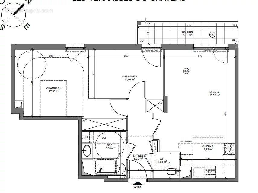 Appartement à LE MESNIL-LE-ROI