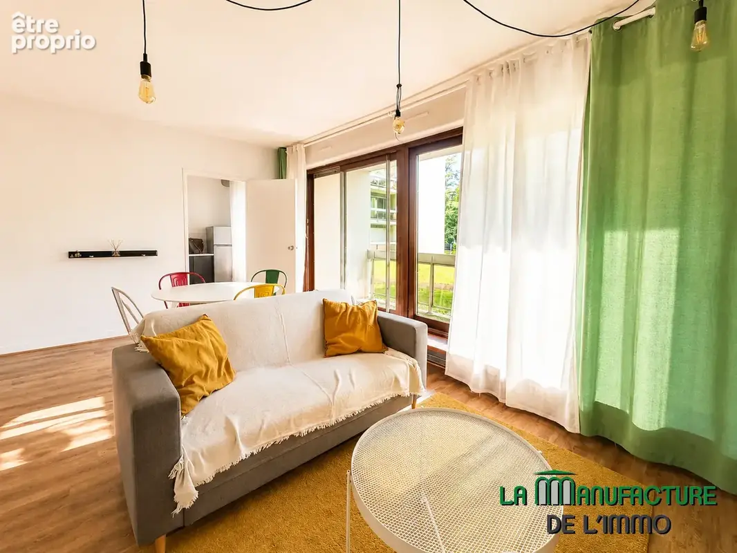 Grand t1 meublé 44 m2   rdc sur jardin intérieur   emile clermont   tennis club - fauriel - saint-étienne (421 - photo 3