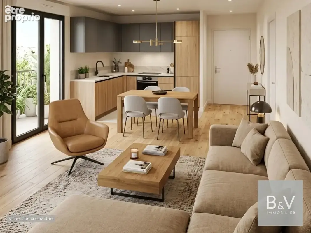 Appartement 5 pièces de 90 m² avec terrasse de 22 m², gare et commerces à pied - photo 2