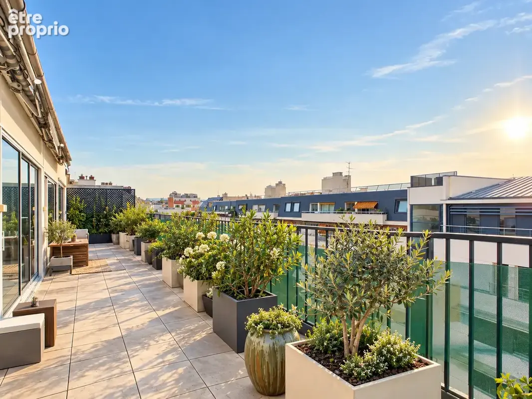 Vincennes centre rue leroyer dernier etage 127,48 m2 avec terrasse - photo 2