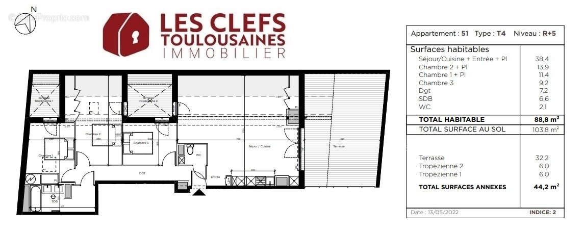 Appartement à TOULOUSE