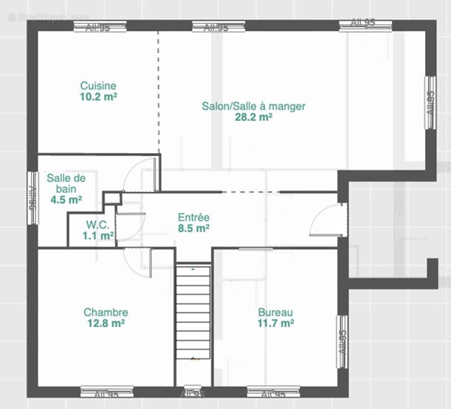 Maison Sainte Soulle 5 pièce(s) - 4 chambres & bureau - 1400 m2 de parcelle - photo 2