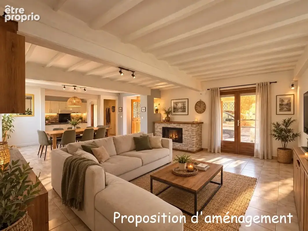 Ferme rénovée de  118 M2 habitable ! Terrain de 1 137 m2 à 13 500m2!  PRIX : 272 000 € - photo 5