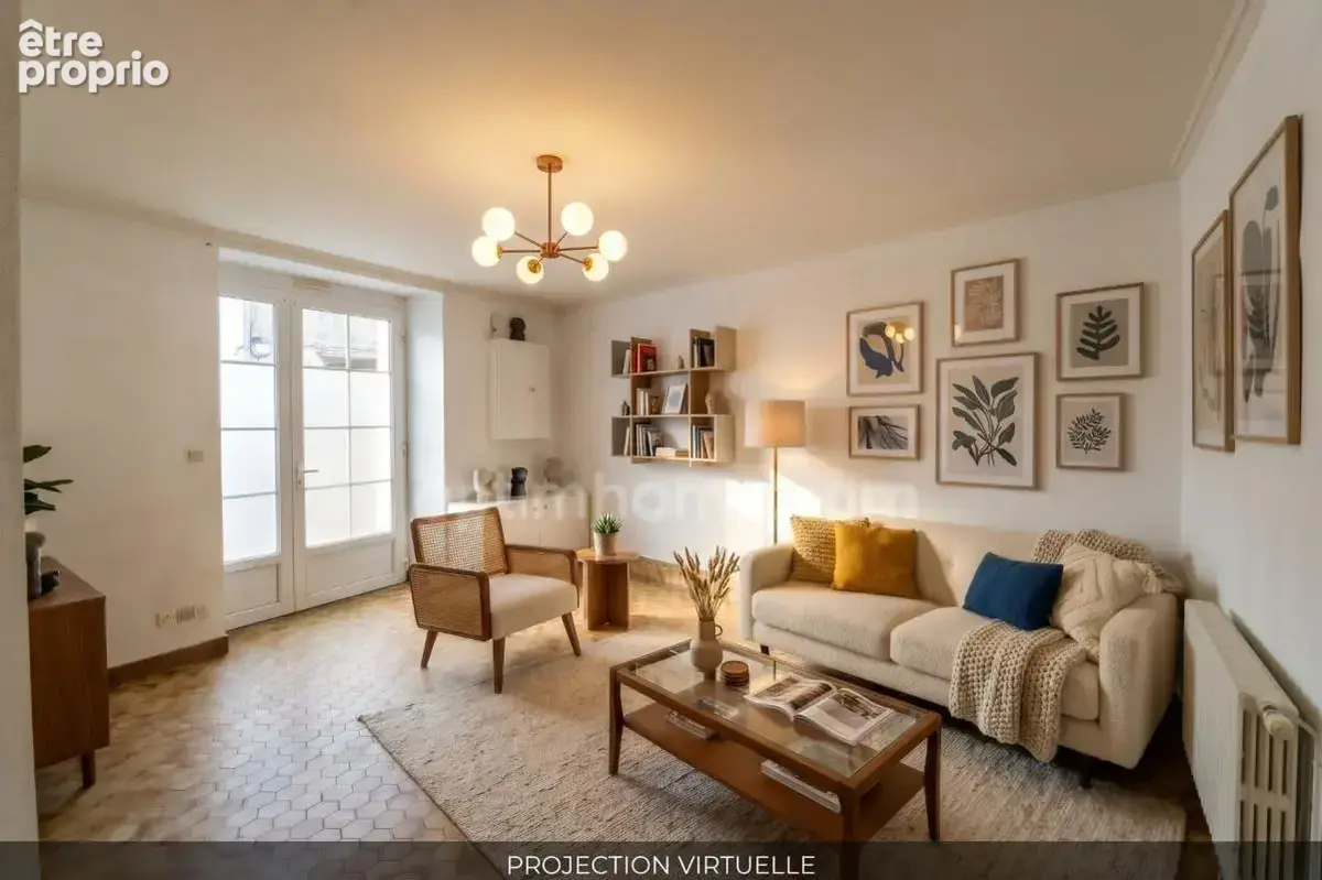 Maison de bourg rénovée de 99 m² (3 ch) avec cour, 2 garages + Appartement T2 loué (420 €/mois) – Centre-ville de Nueil-les-Aubi - photo 3