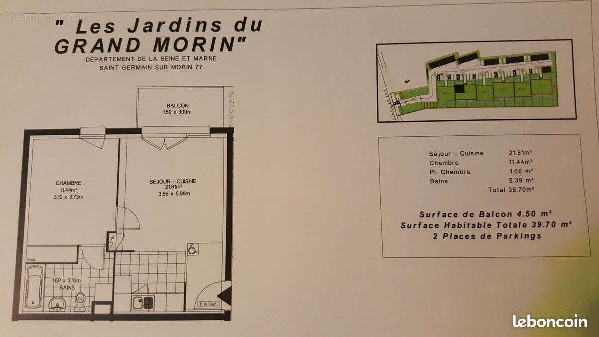 Appartement à SAINT-GERMAIN-SUR-MORIN