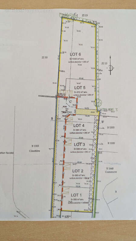 Terrains a batir 6 lots  a viabiliser  sur 3649 m² - sains (35610) - photo 2