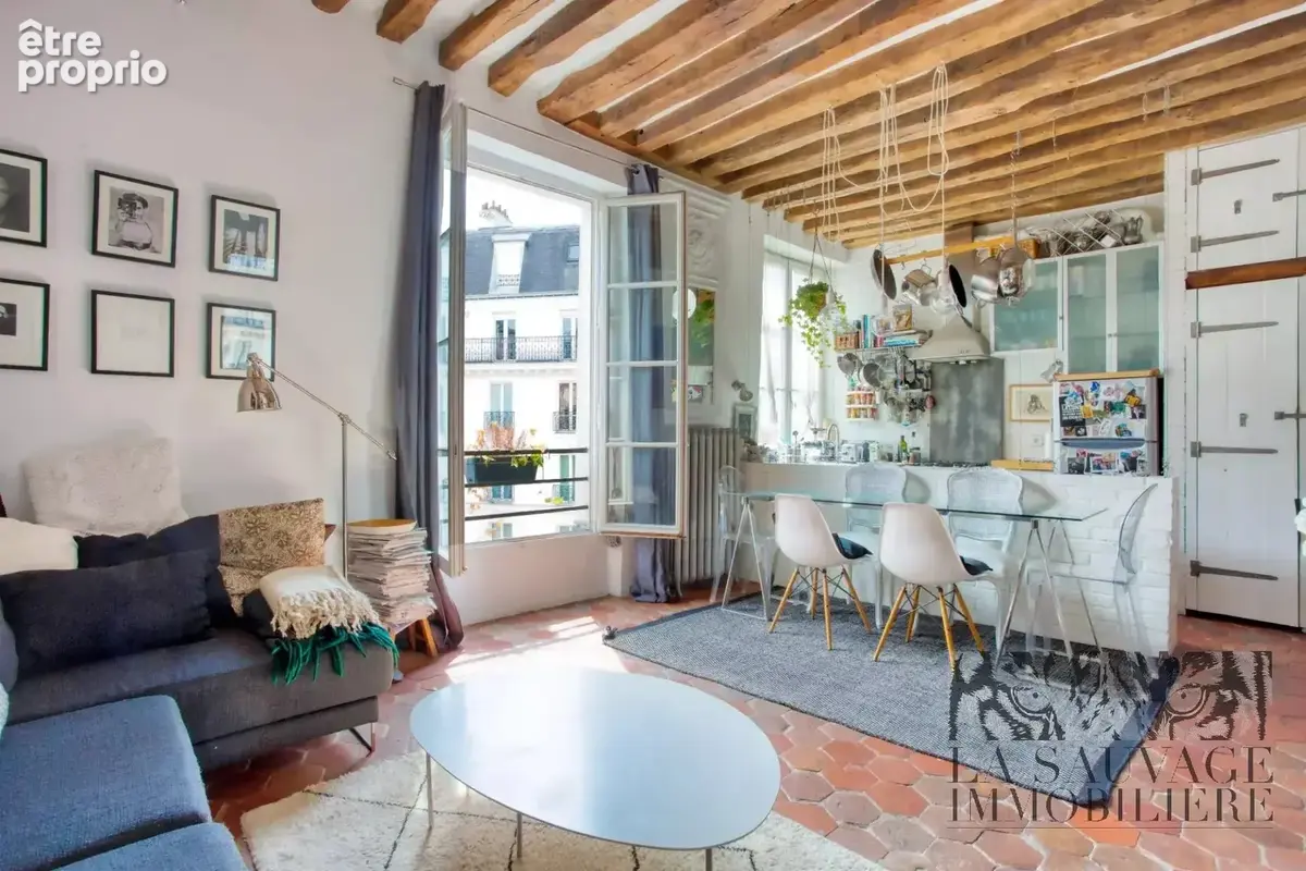 Duplex de caractère – Le Marais historique, dernier étage, vue sur les toits - photo 3