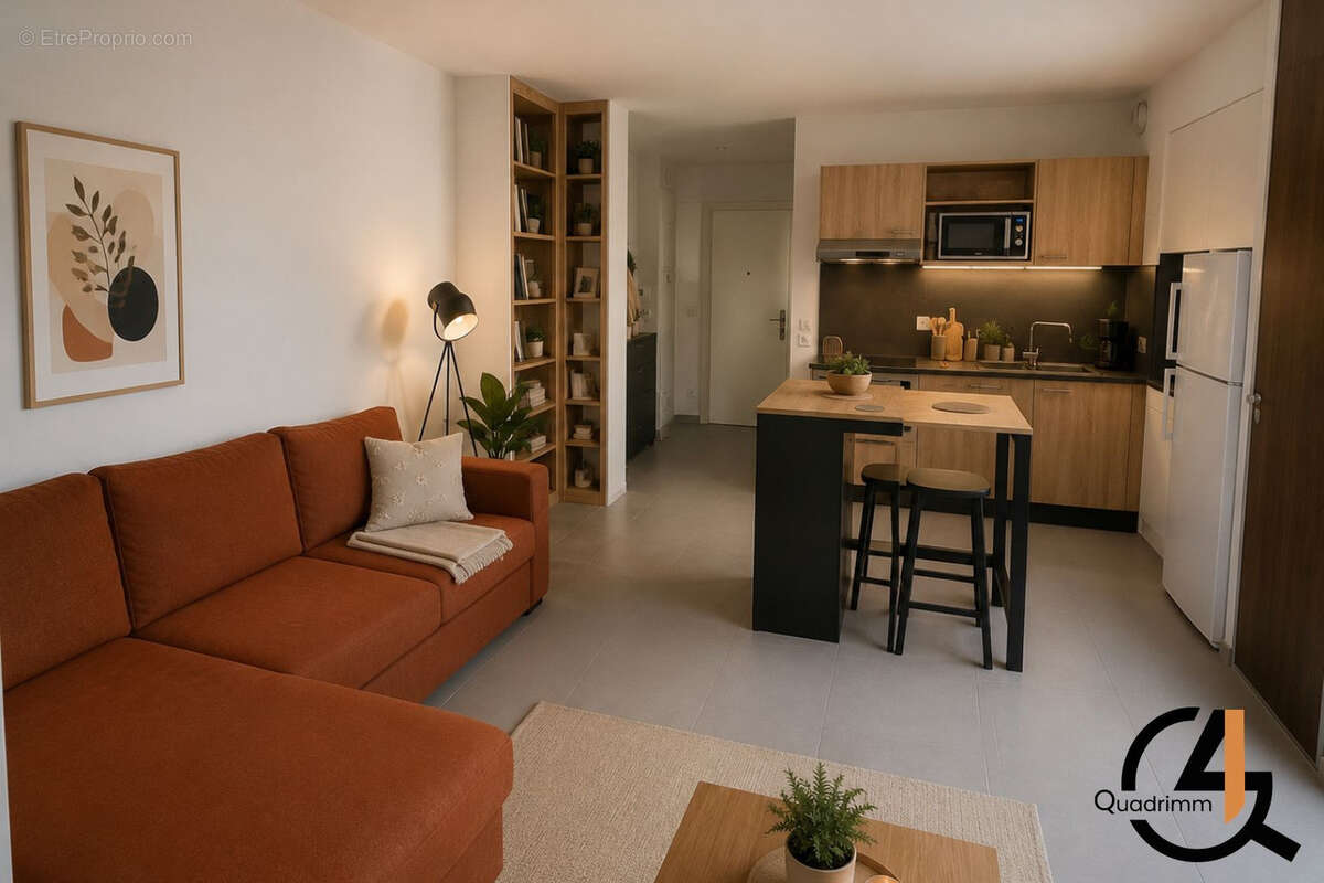 Appartement T2 de 43m2 avec terrasse et parking - photo 2