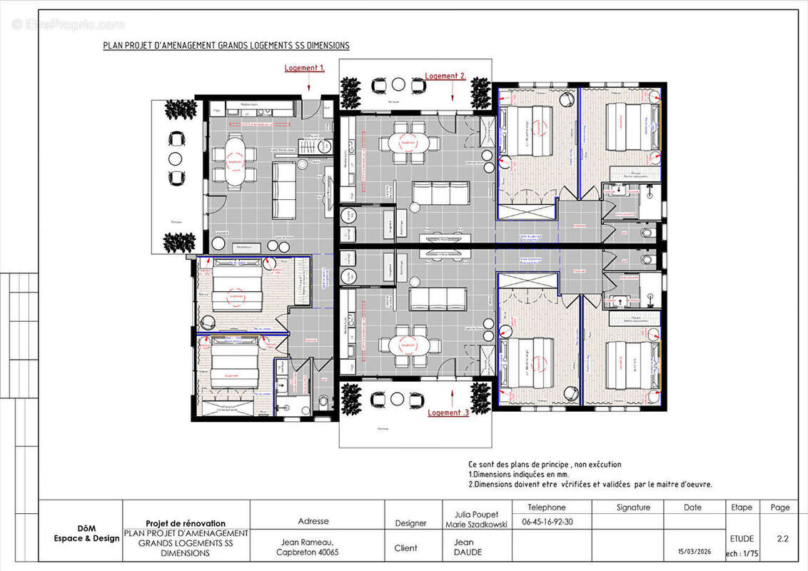 Appartement à CAPBRETON