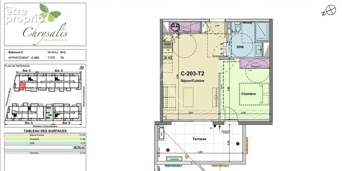 T2 NEUF Normes RE2020 Appartement Neuf NARBONNE  - Livraison Octobre 2027 - photo 5