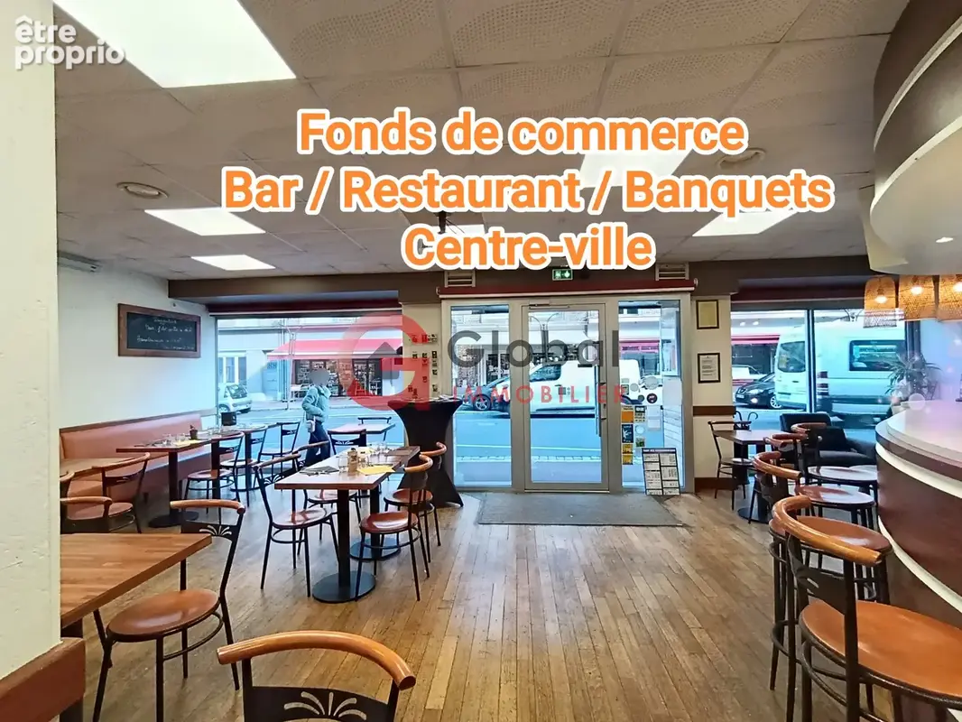 Fonds de commerce Bar / Restaurant et salle banquets en plein Centre-Ville - photo 1