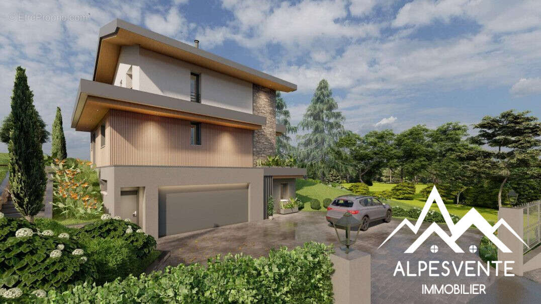 vente-maison-5ch-studio-sous-sol-jardin-publier-alpesvente - Maison à PUBLIER