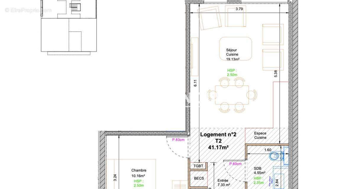 Appartement à BALLAN-MIRE