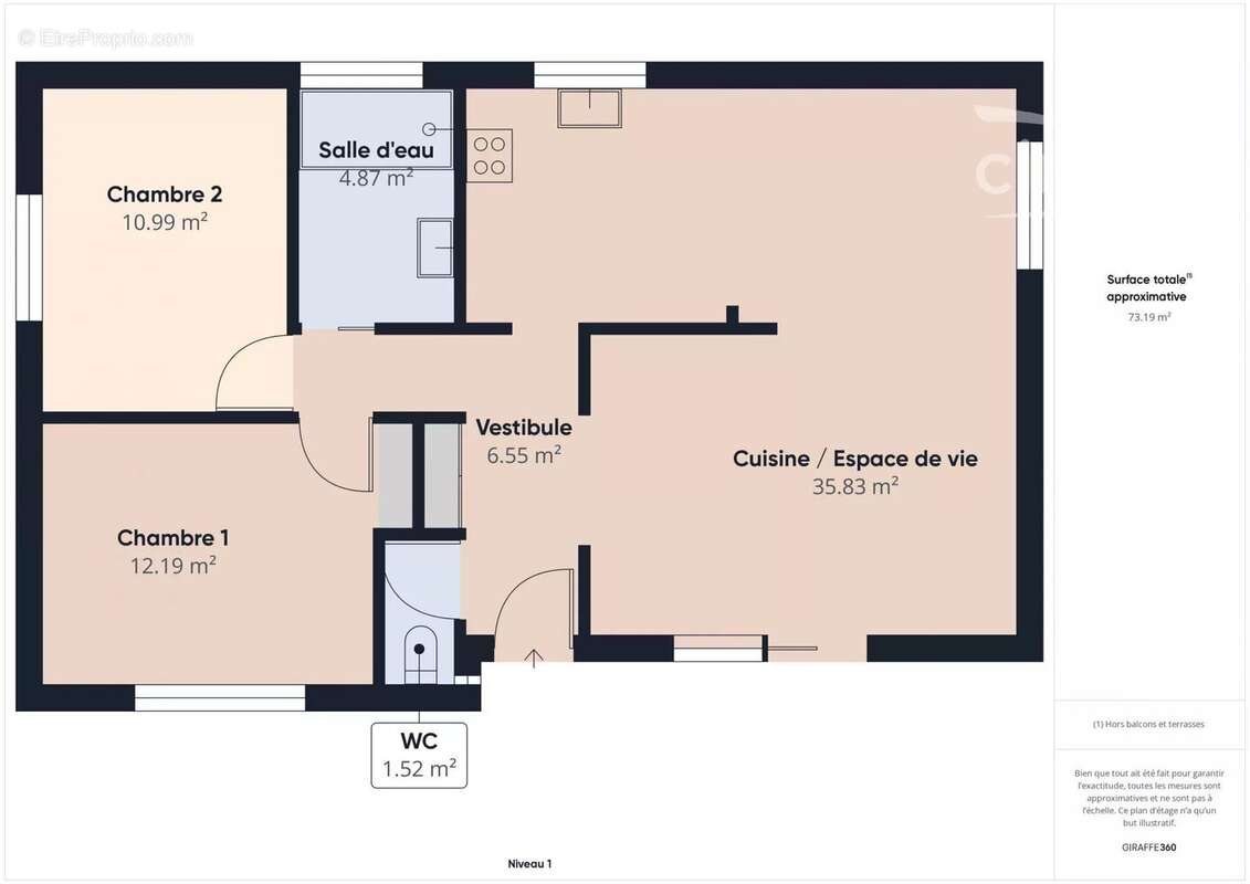 Maison de 91m² au sol sur une parcelle de 1125m² - photo 2