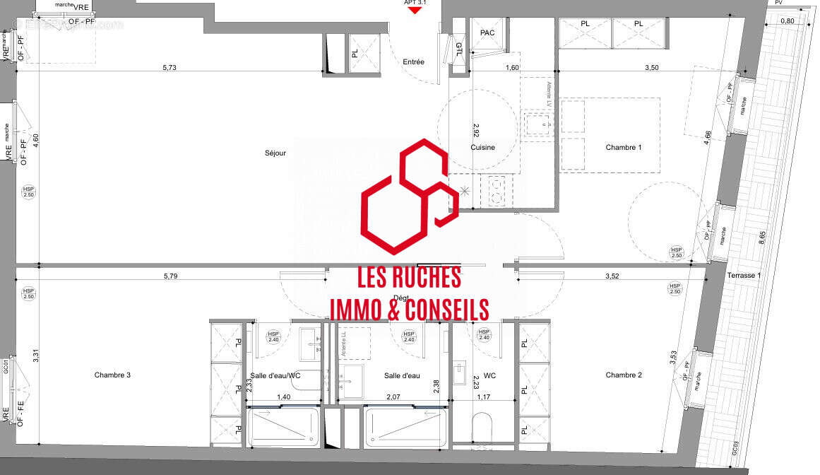 Appartement à PARIS-20E