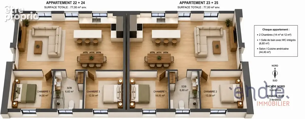 YZEURE  T3 de 77,40 m²  Projet de rénovation complète - photo 2