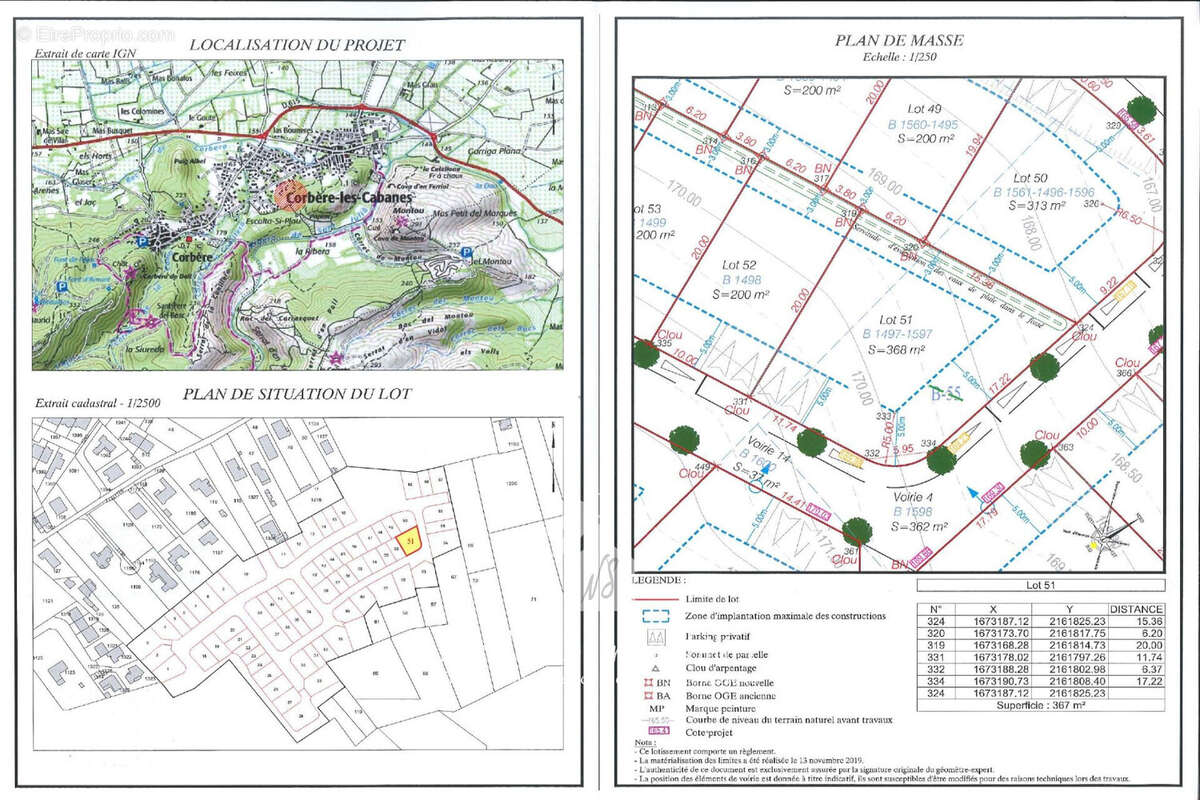 Terrain à CORBERE-LES-CABANES