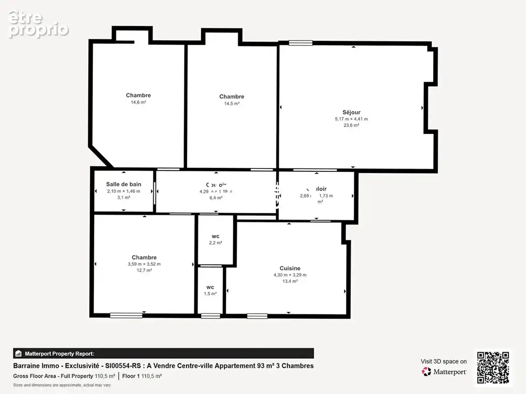 Exclusivité - BREST SIAM - Appartement 4 pièces de 93,48 m² au premier étage - Possibilité parking en sus - photo 4