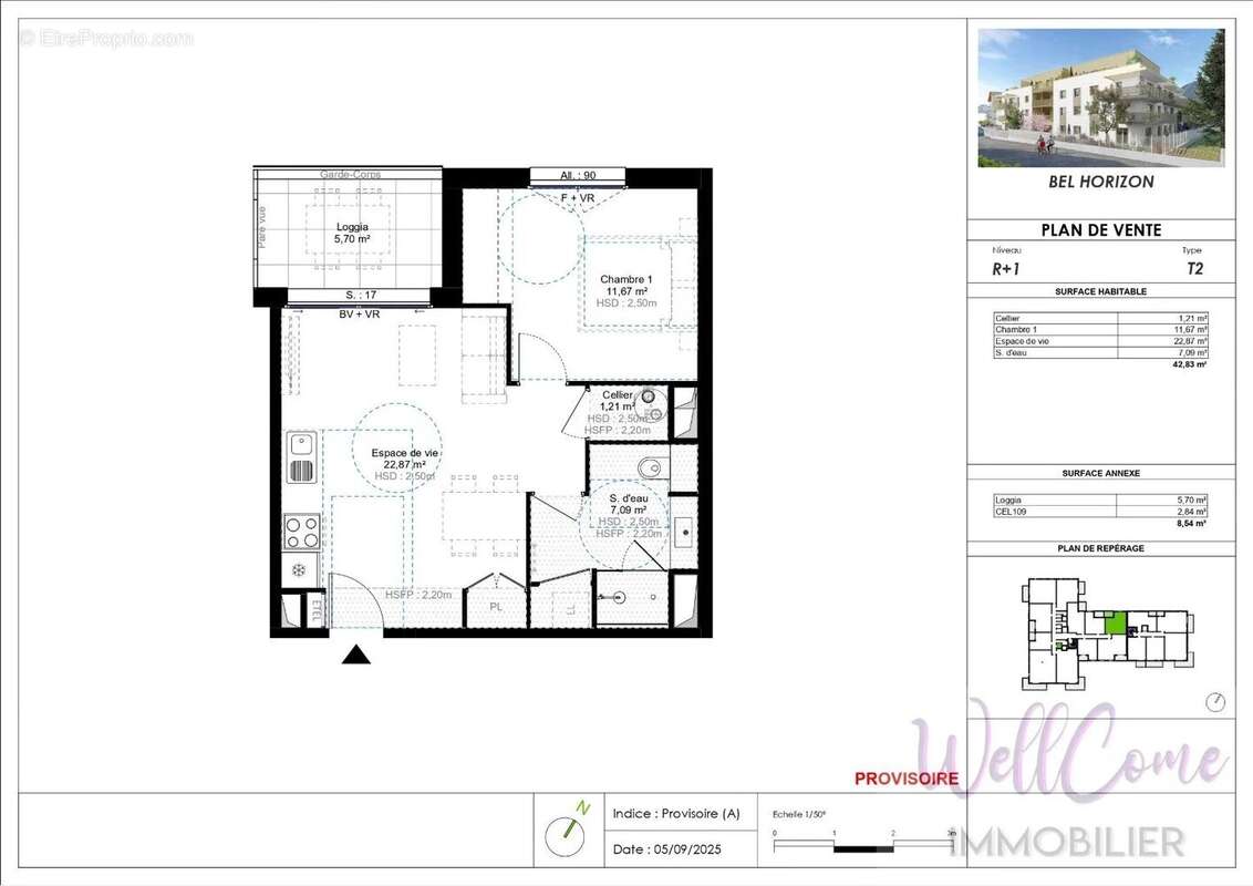 Appartement à CHALLES-LES-EAUX
