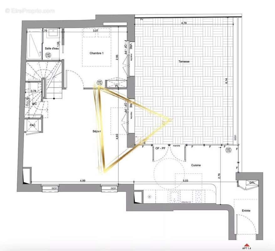 Appartement à PARIS-20E