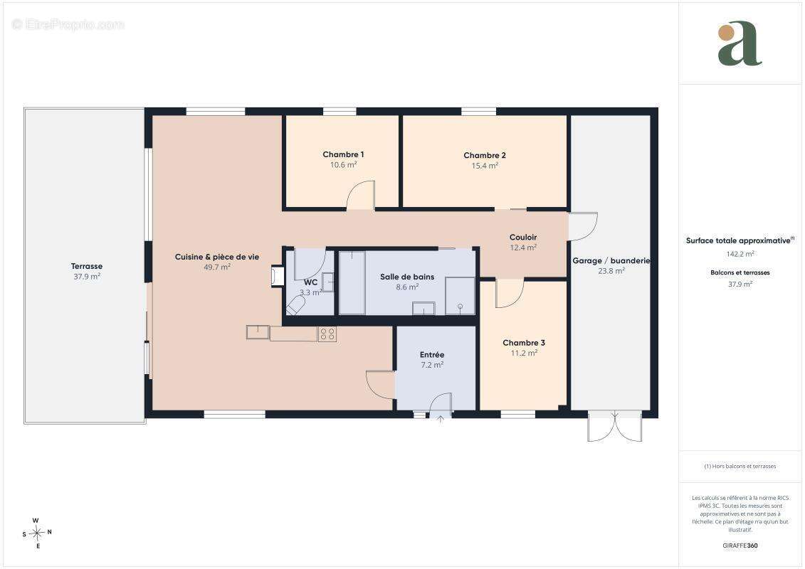Belle maison contemporaine de 120 m² dans la verdure en vente à Les Touches (44390) - photo 13