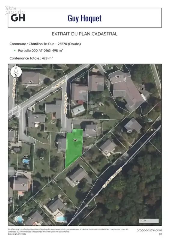 Terrain constructible 498 m² ?-châtillon-le-duc ? 60 000 - photo 2